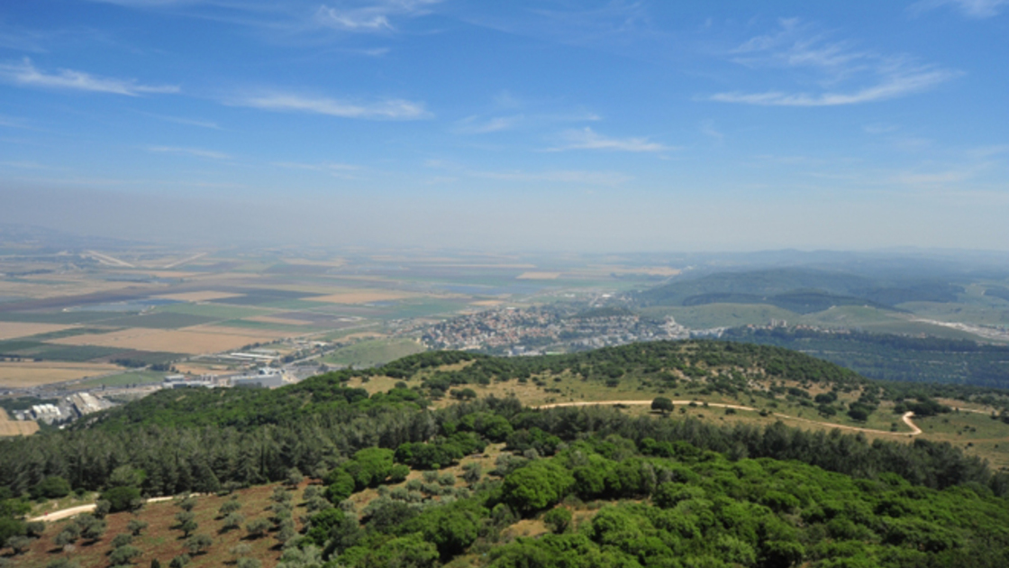 Picture of the Megiddo Valley, the Hebrew form of Armageddon, where the armies of the world will gather to fight Christ.