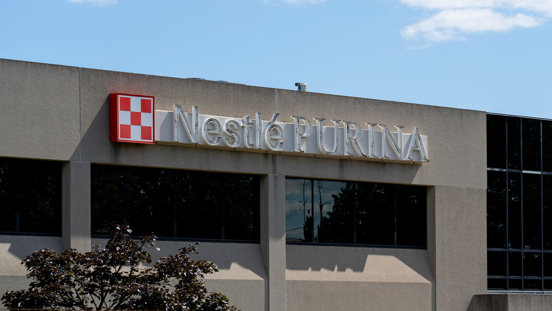Nestle Purina logo building
