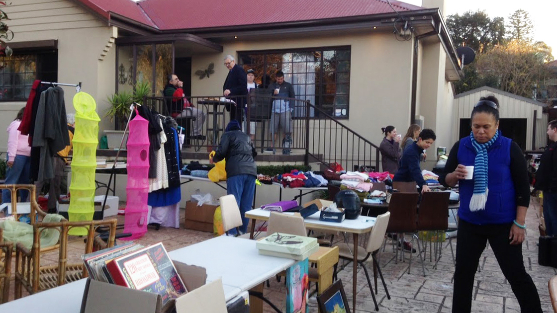 Members from the Sydney congregation of the Philadelphia Church of God hosted a garage sale on June 28 at the Haddad residence to raise money for the PCG building fund.